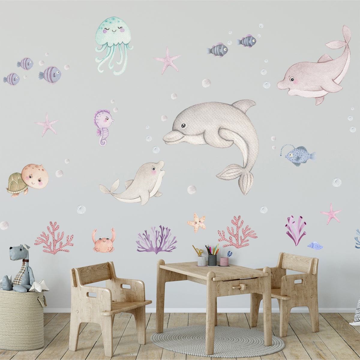 Wall Decals for Children's Room Sea Animals