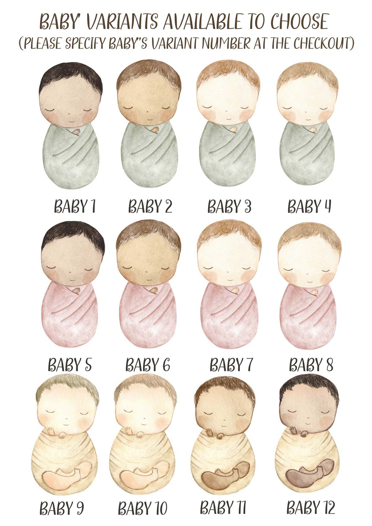 Personalized new baby birth stats print.